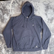 Vintage Y2K Billabong Long Sleeve Pullover Black Hoodie Size Large Surf Wear