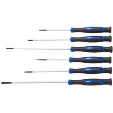 6Pcs Extra Long Precision Screwdriver Set, 3x Plain & 3x Cross Slot Screwdrivers