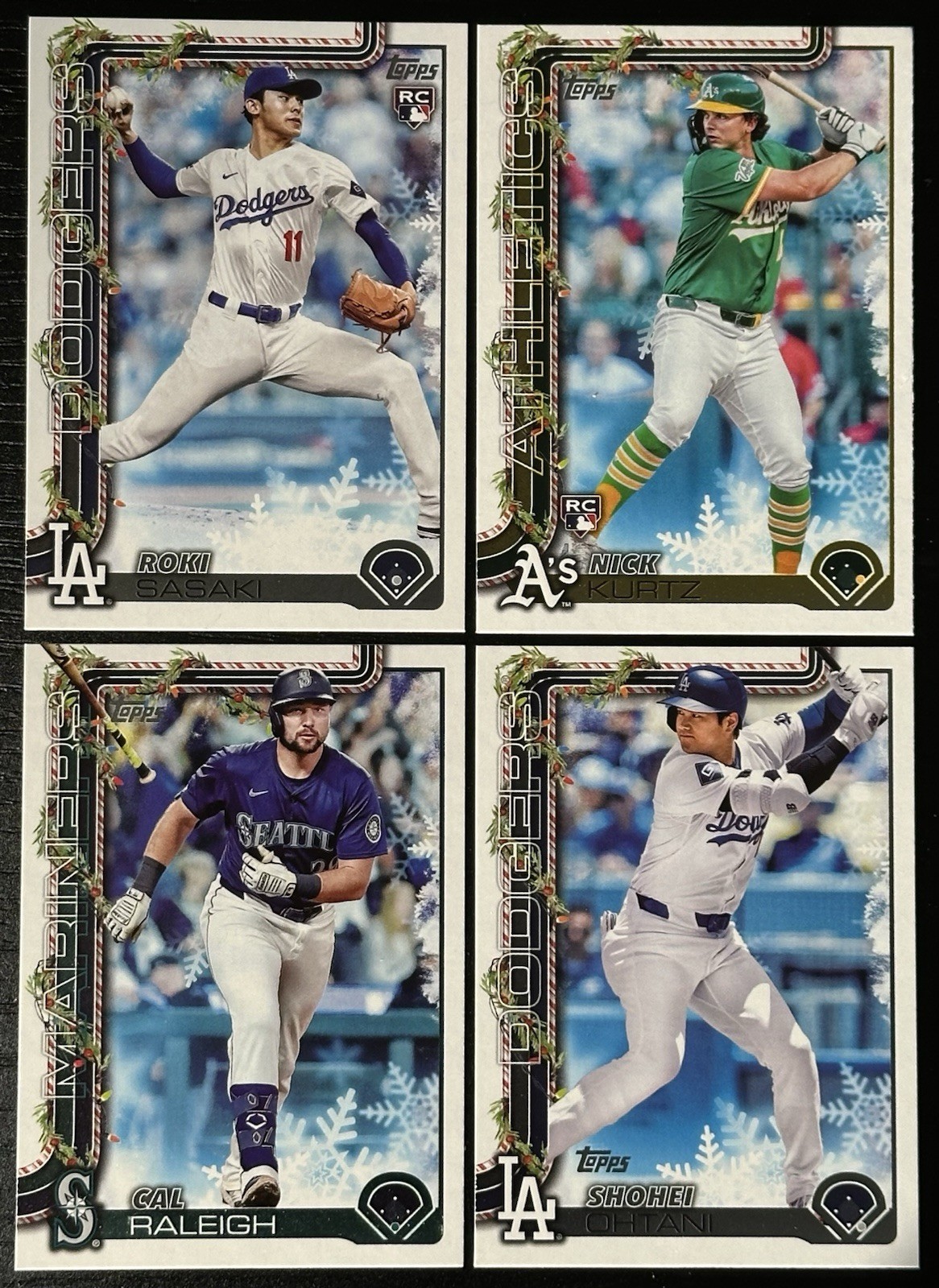 2025 Topps Holiday Baseball 1-200 Complete your set, You Pick