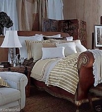 RALPH LAUREN RUE DES ARTISTES 3pc F-QUEEN DUVET SET DRY CLEANED Bedskirt/dec