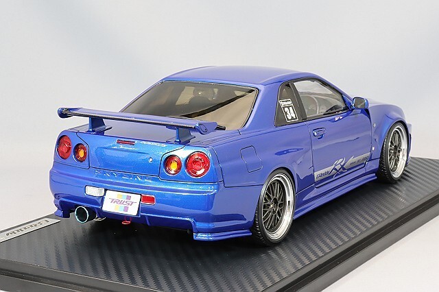 TRUST GRedy 34RX Blue llic 1/18 【公式通販】