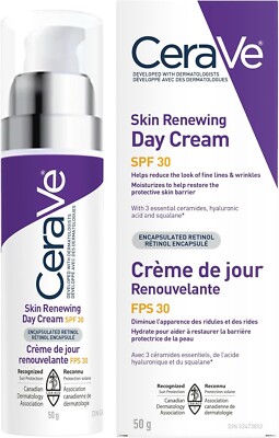 CeraVe Skin Renewing Day Cream SPF 30 - Anti-aging Daily Moisturizing Cream with