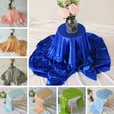 Faux Silk Satin Cloth Fabric Roll Chair Sashes Tablecolth Wedding Decor Modern