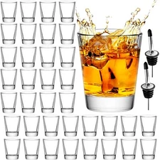 Shot Glasses Bulk 36 Pack - 2oz /60ml Clear Shot Glass with Heavy Base Shot G...