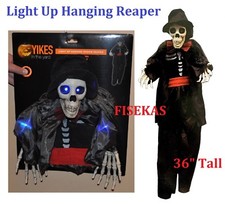 Groom Reaper Hanging Skeleton Halloween Decoration 36" Light-Up Party Prop NEW
