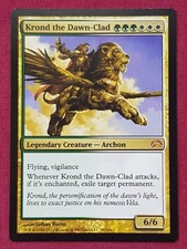 Magic The Gathering PLANECHASE 2012 KROND THE DAWN-CLAD green/white card MTG