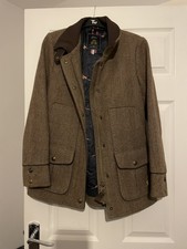 Joules Women’s Girls Brown Tweed Jacket Size 10uk Coat Top