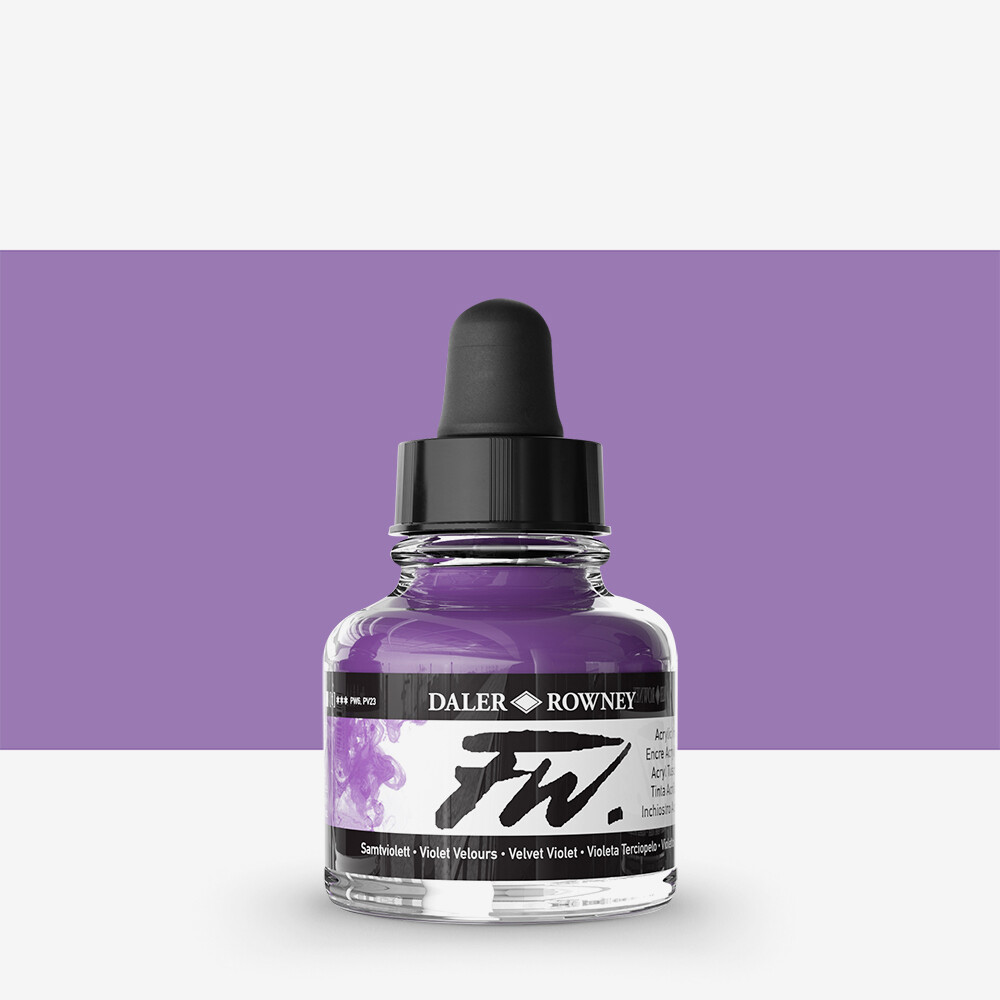 Daler Rowney : FW Artists' Ink : 29.5ml : Velvet Violet