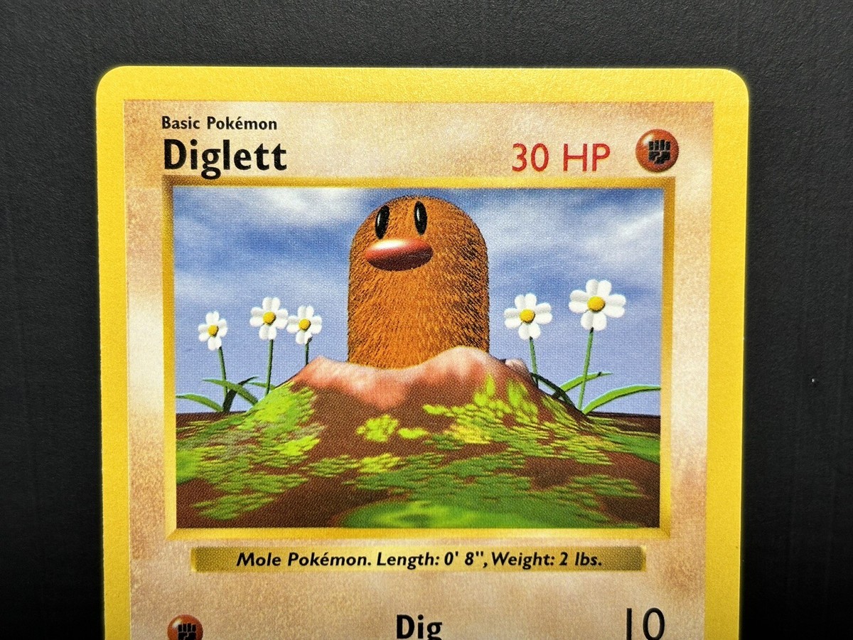 Diglett　ディグダ ★ シャドウレス　Shadowless　ウィザーズ Diglett 47/102 Base Set Shadowless WOTC Wizards Pokémon TCG Card