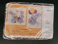 Vintage The Creative Circle #1634 Bouncing Bunny Counted Cross Stitch