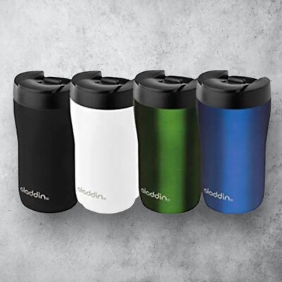 Aladdin Latte Leak Lock Mug Stainless Steel Travel Mug Cup 0.25L | eBay ...