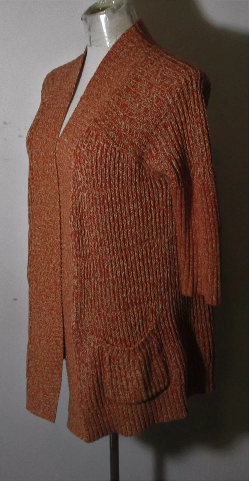 Suéter envolvente cárdigan naranja óxido LUCKY BRAND talla S Foto 4 de 4