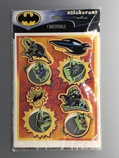 Sealed BATMAN STICKERS HALLMARK DC COMICS Sticker Sheet Stickeroni