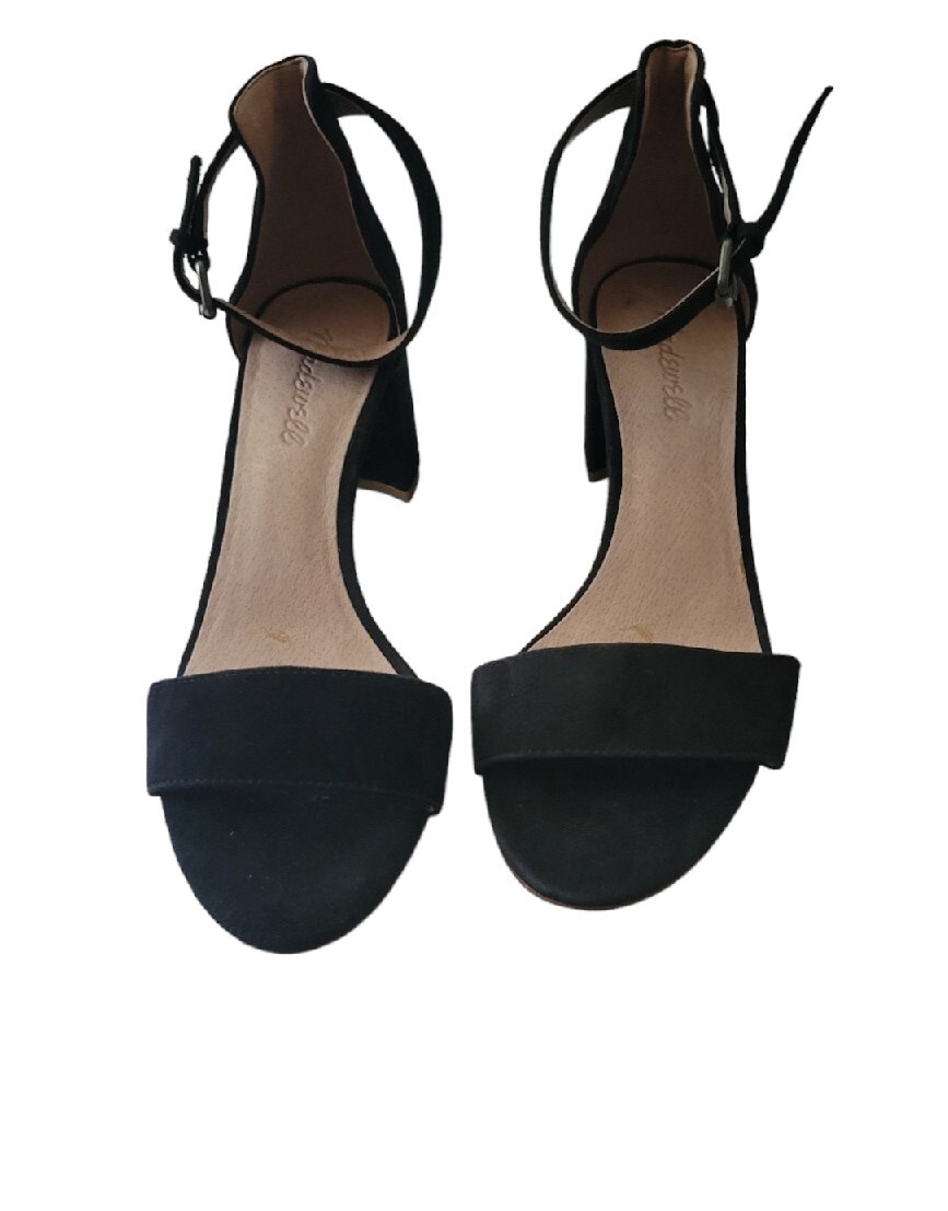 APL Sandali Madewell Regina Claudia neri in pelle scamosciata punta aperta taglia 8 5