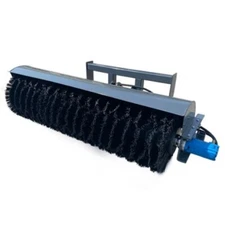 Skid Steer Hydraulic Angle Broom Sweeper 72" Heavy Duty Attachment 10-25 gpm
