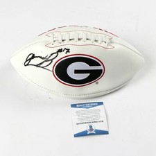 Jermaine Burton Signed Football Georgia Bulldogs Beckett BAS COA