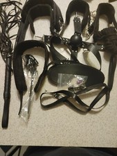 Romantic Black Bondage SM Kit Restraint Set soft Love Cuffs