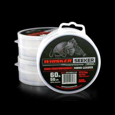 Whisker Seeker Catfish Fishing Leader ~ 50 yds ~ Clear Mono ~ FREE Shipping