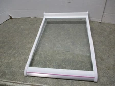 AMANA REFRIGERATOR GLASS SHELF PINK/SILVER PART # 10460101 10370014