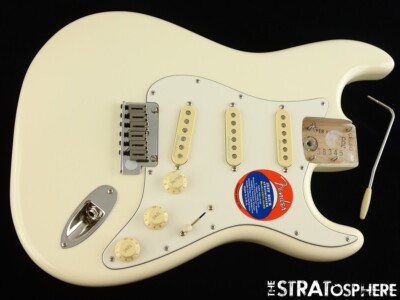 American Fender JEFF BECK Strat LOADED BODY Stratocaster Olympic White.