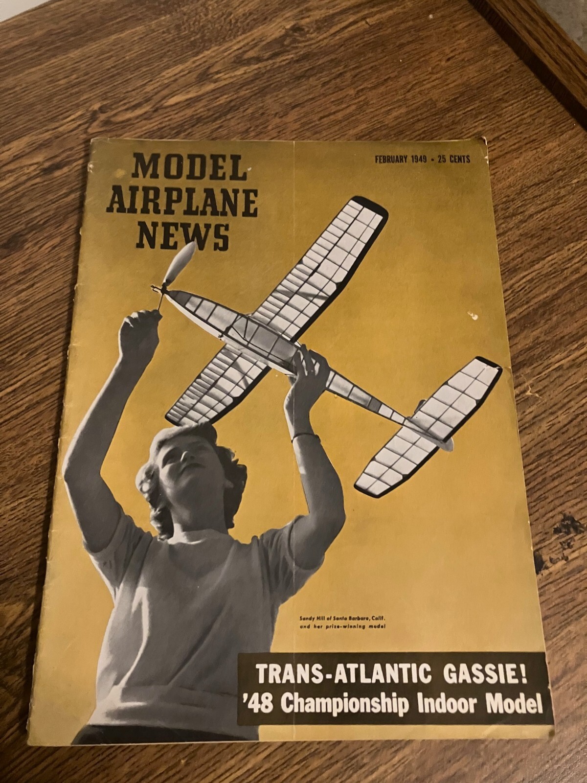 Vintage Back Issue of Model Airplane News Magazine - February 1949