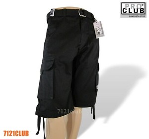 black short cargo pants