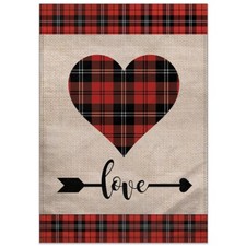 Valentine s Day Love 12x18in Double-Sided Garden Flag Holiday Yard Porch Decor