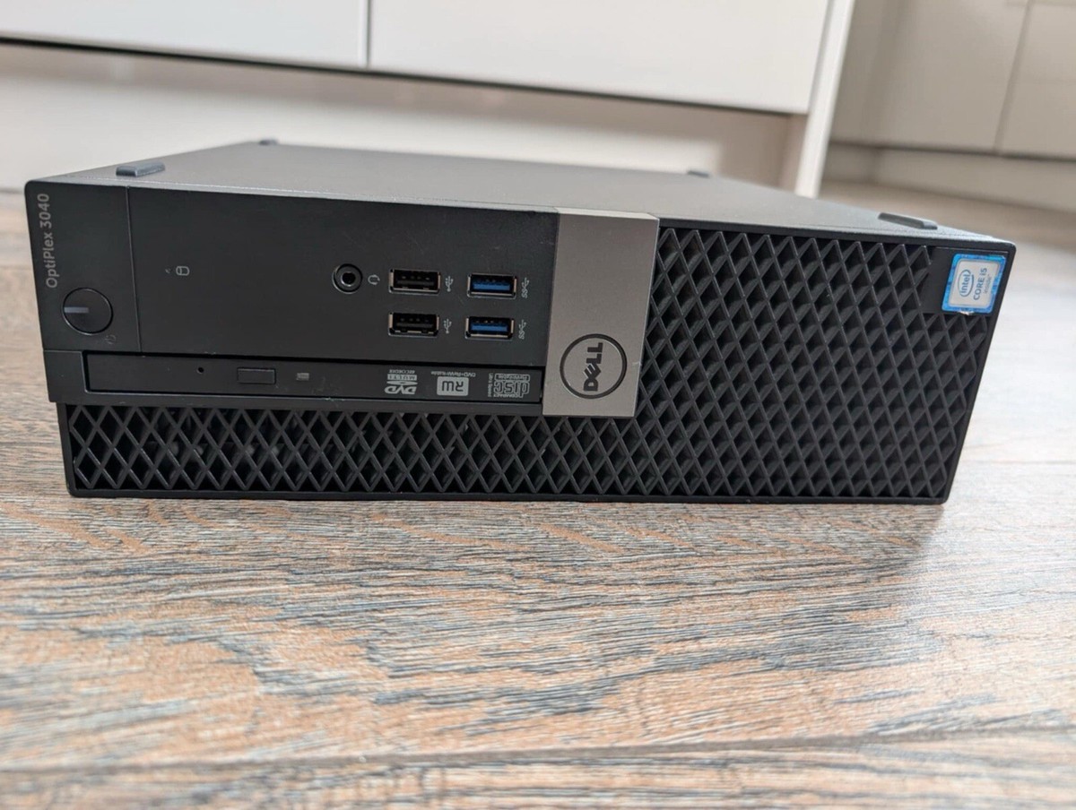 Refurbished: DELL Desktop OptiPlex 3040 SFF Intel Core i5 6th Gen 6500 (3.20GHz) 16 GB DDR4 256 GB SSD DVD Intel HD Graphics 530 Windows 10 Pro Grade A