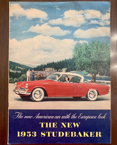 1953 STUDEBAKER DLX Color Catalog Brochure 12-pgs COMMANDER V-8 STARLINER BIG