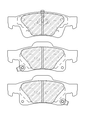 Ferodo BremsbeläGe Bremsbelegsatz Hinten FüR Jeep Grand Cherokee IV-image