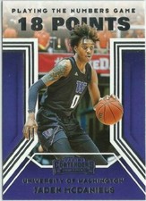 2020-21 Contenders Draft Picks Jaden McDaniels Playing the Numbers Game RC #16