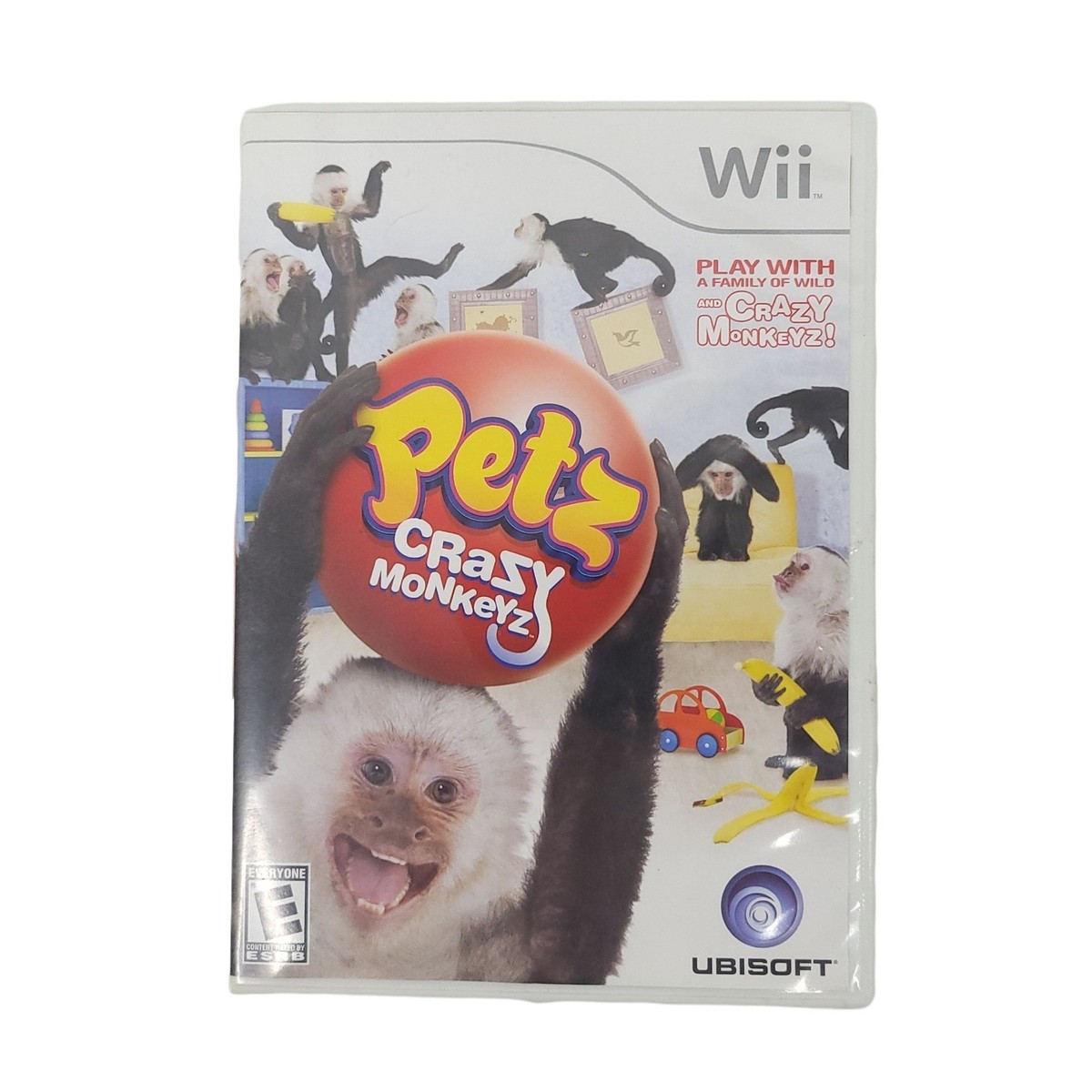 Nintendo Wii Petz Crazy Monkeyz Video Game Jewel Case Complete