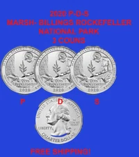 2020 P-D- S MARSH-BILLINGS-ROCKEFELLER NATIONAL PARK ( 3) Coin