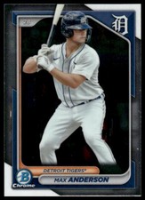 2024 Bowman #BCP-128 Max Anderson Chrome Prospects Detroit Tigers Baseball