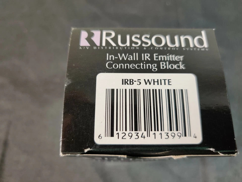 Bloque de conexión receptor IR en pared Russound IRB-5 Decora - Blanco - NUEVO Foto 4 de 4