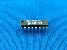 5 x GENUINE SN74145N T.I. BCD to Decimal Decoder Driver DM54145N 74145 IC
