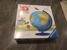 Children's World Globe English w/stand 187 PC Puzzle New Ravensburger 123384