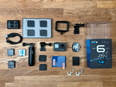 GoPro Hero 6 Black Actioncam | inkl. großes Zubehörpaket