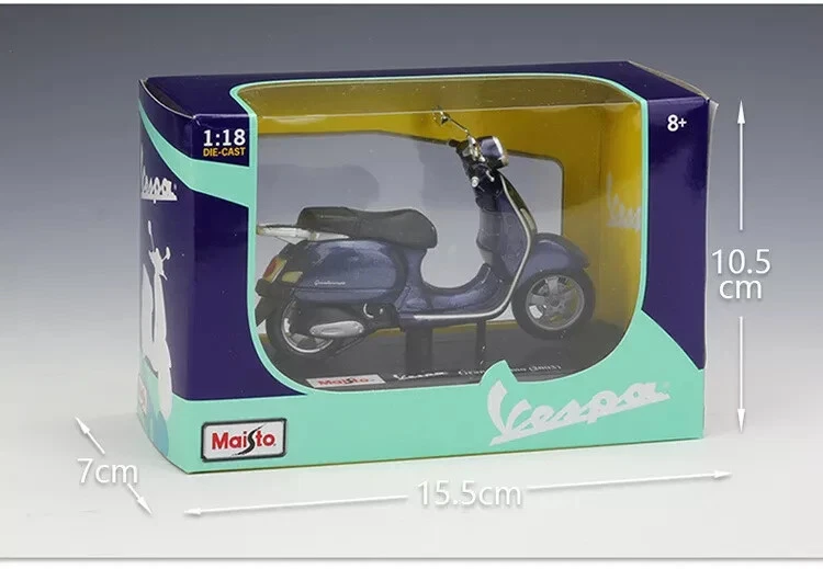 Modellini Vespa scala 1:18 die cast modellino diecast 1/18 PX Maisto 1 18 model - Immagine 2 di 4