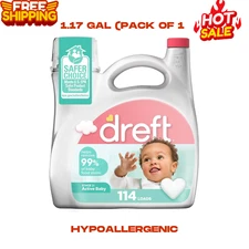 1 Dreft Stage 2: Active Baby Liquid Laundry Detergent 114 Loads Hypoallergenic