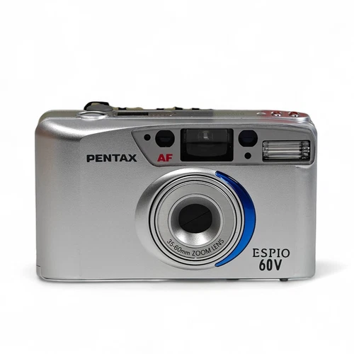 PENTAX Espio 60V 35mm Film Camera (Silver) AF Compact 35-60mm Lens + Box