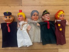 Mr. Rogers Neighborhood Rubber Head Hand Puppets Set of 5 Vintage