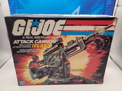 GI Joe 1982 Attack Cannon FLAK in Box - Contents Sealed - See Photos
