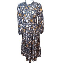 Universal Thread Sz S Prairie Midi Dress Cottage Boho Festival Country Western