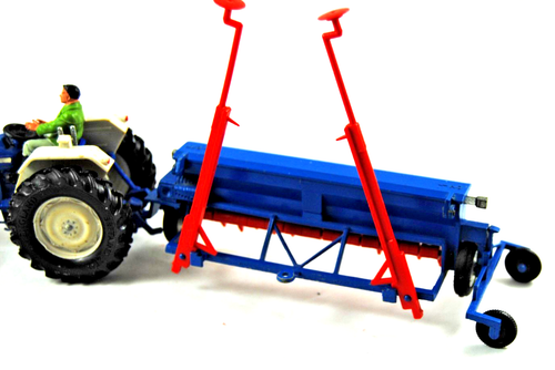RARE 1970* Britains 1:32 Farm 9539 NORDSTEN SEED DRILL For TRACTORS VGC with BOX - Picture 3 of 23