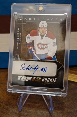 Nikita Scherbak, #RS-NS, Montreal Canadiens, Upper Deck 2017 Artifacts AUTOGRAPH