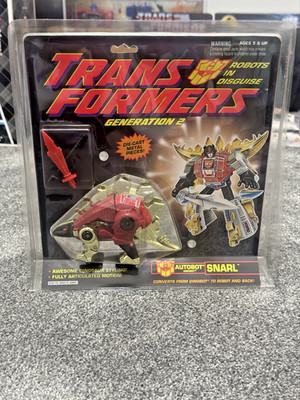 Transformers G2 Generation 2 MOSC MISB Autobot Dinobot SNARL Red 1993 HASBRO NEW
