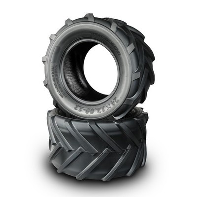 24x12.00-12 Garden Tractor Tires 6PR Tubeless Set of 2 for Zero Turn