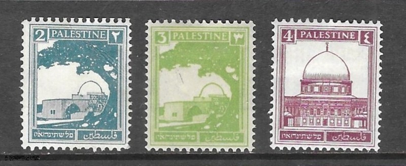 Palestine stamps 1927-32 Sc # 63/65 OG/MLH/VF 