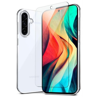 Handy Hülle für Samsung Galaxy A36 5G Silikon Case Schutz Bumper mit Panzerfolie